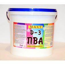 Клей ПВА D3 водостойкий 5 кг MAXT LTD