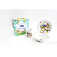 Детский набор столовой посуды Milika Owlet 3пр - M0690-TH5792