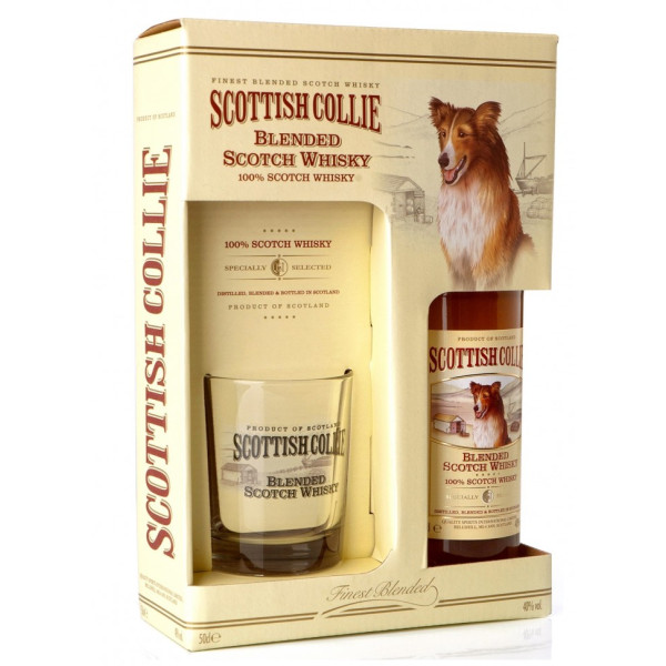 Виски Scottish Collie коробка и стакан 0.5 л, 5010327909943, William Grant and Sons