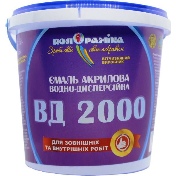 Краска ВД-2000 Колорамика 0.8 кг , Kolor-KVD2000-080