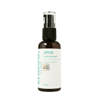 Захисний крем для обличчя та зони декольте SPF30 з колагеном та вітаміном E