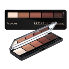 TopFace - Тіні для повік 5-колірні "Pro Palette Eyeshadow"  [018 - матові] (8 г), PT501 (018), 8681217242999
