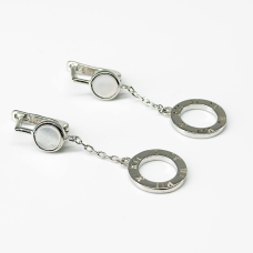 Сережки, срібло "Bvlgari", СК2П/1162
