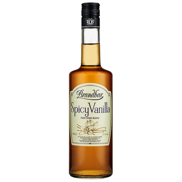 Ликер Brandbar Spicy Vanilla пряная ваниль 0.7 л 28%, 4820085490970, Brandbar