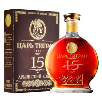 Коньяк Цар Тигран 15 років витримки 0.7 л 40% в подарунковій коробці