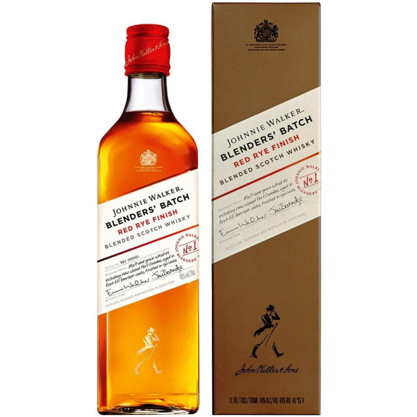 Виски Johnnie Walker Red Rye Finish до 5 лет выдержки 0.7 л 40% в подарочной упаковке, 5000267170190, Johnnie Walker