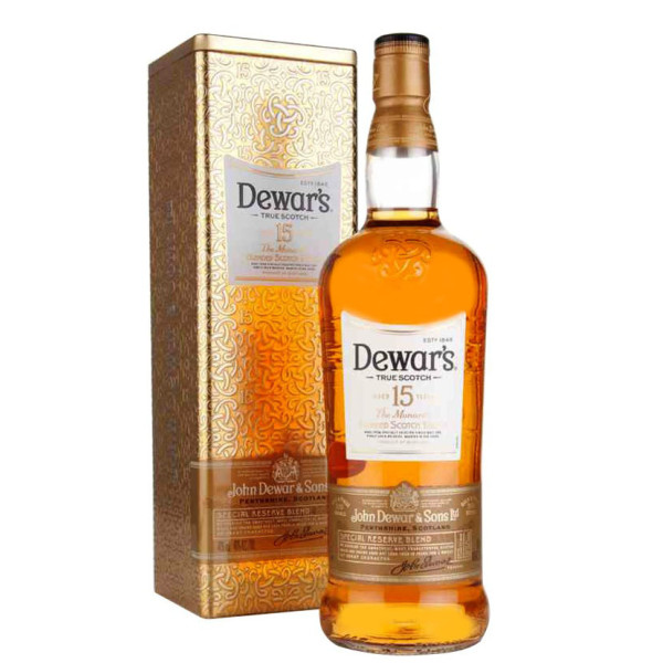 Виски Dewar's 15 лет выдержки 0.7 л 40% в подарочной упаковке , 7640171030609, John Dewar's