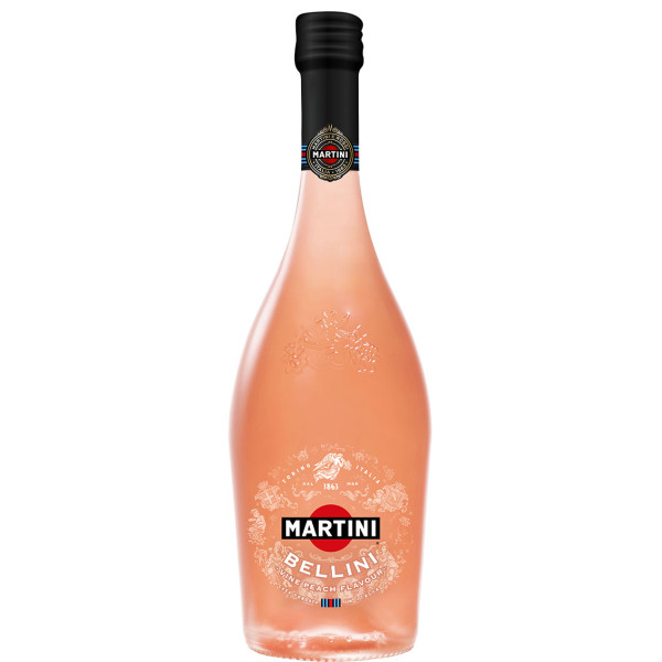 Коктейль винний ігристий Martini Bellini рожеве солодке 0.75 л 8%