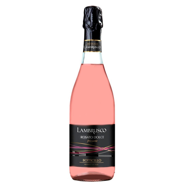 Вино игристое Botticello Lambrusco dell'Emilia Rosato Sweet Rose розовое сладкое 0.75 л 8%, 8011510018258, Gruppo Cevico