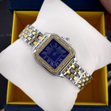 Cartier Silver-Gold-Blue 29x31 Rep