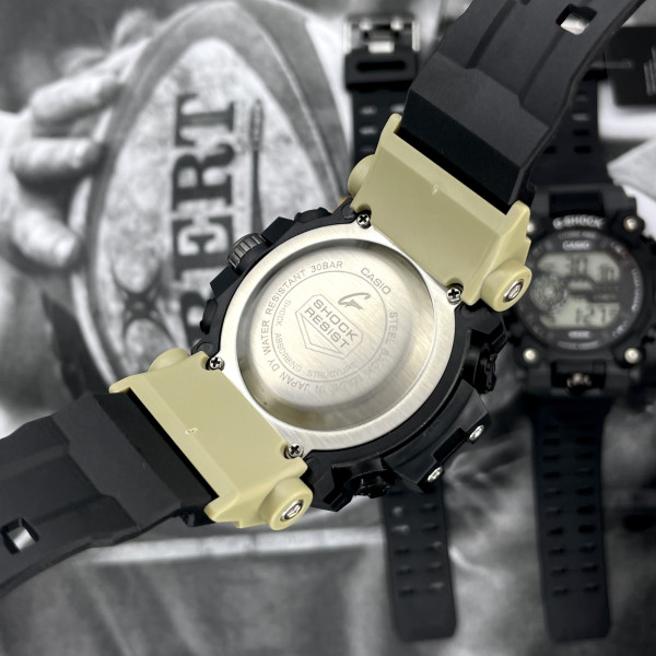 Casio 1990 Black-Khaki-Black Rep