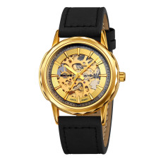 Skmei MO35LGDBK Gold-Black Leather