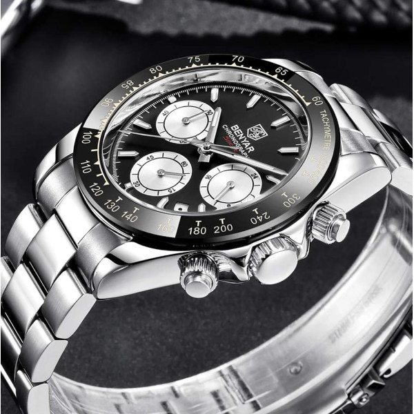 Benyar BY-5169 Silver-Black-White