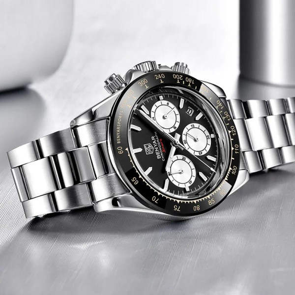 Benyar BY-5169 Silver-Black-White