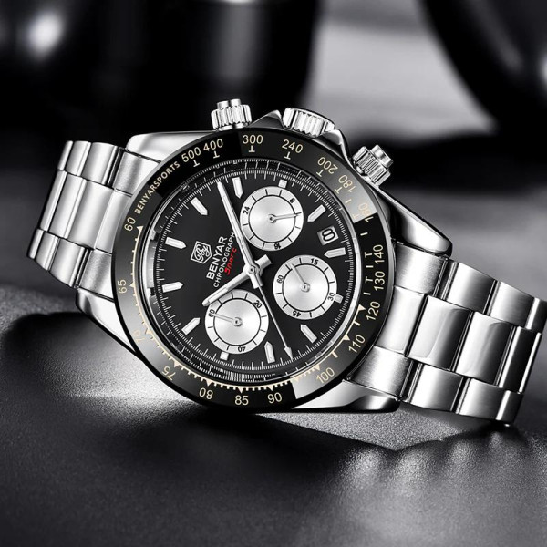 Benyar BY-5169 Silver-Black-White