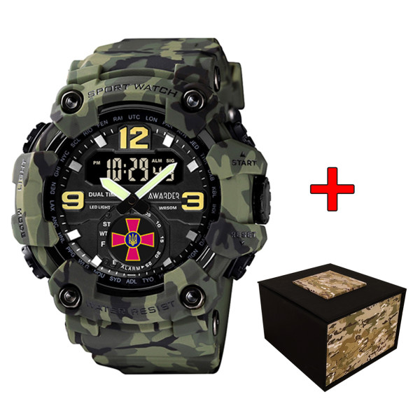 Годинник наручний Awarder 004 ЗСУ Camo Green