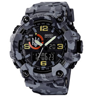 Годинник наручний Awarder 002 Тризуб срібло Сірий камуфляж + Коробка.
