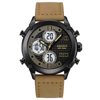 Годинник наручний Awarder 017LLTBNWT Light Brown-White Leather