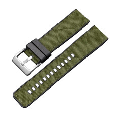 Ремінець нейлоновий 3013 Green-Silver