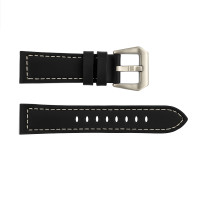 Ремешок для часов 3015 Black-Silver 22 мм