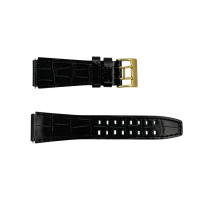 Ремінець для годинника Awarder 021 Black-Gold 22 мм