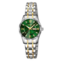 Skmei 9370TGDGN Silver-Gold-Green