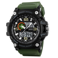 Годинник наручний Awarder 012 ДПС Чорні з зеленим  + Коробка