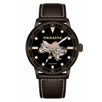 Годинник наручний Awarder 044 Automatic Ukraine Black-Brown