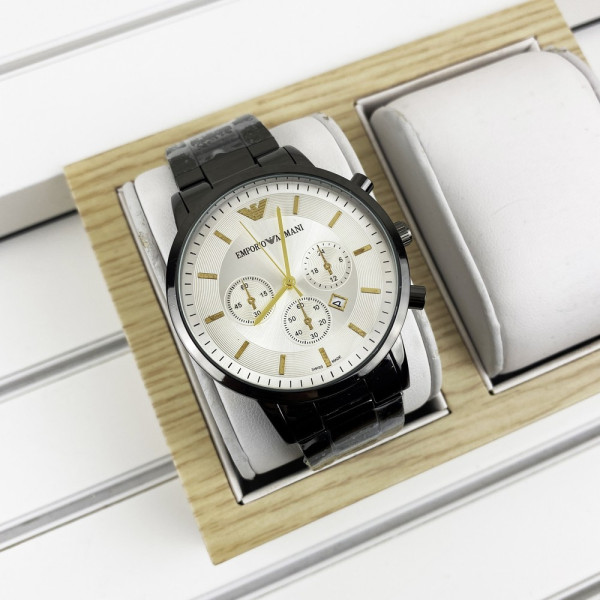 Emporio Armani QQ Black-White-Gold