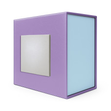Подарункова картонна коробочка для годинника фіолетово-блакитна