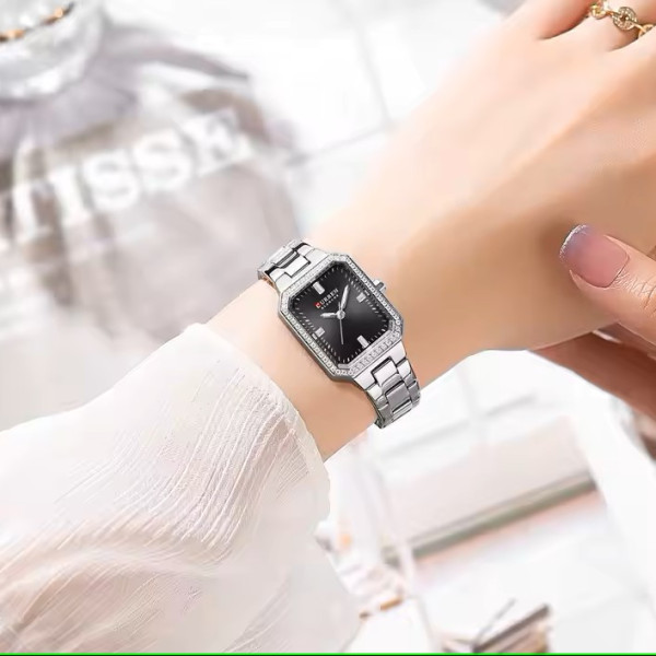 Curren 9102 Silver-Black