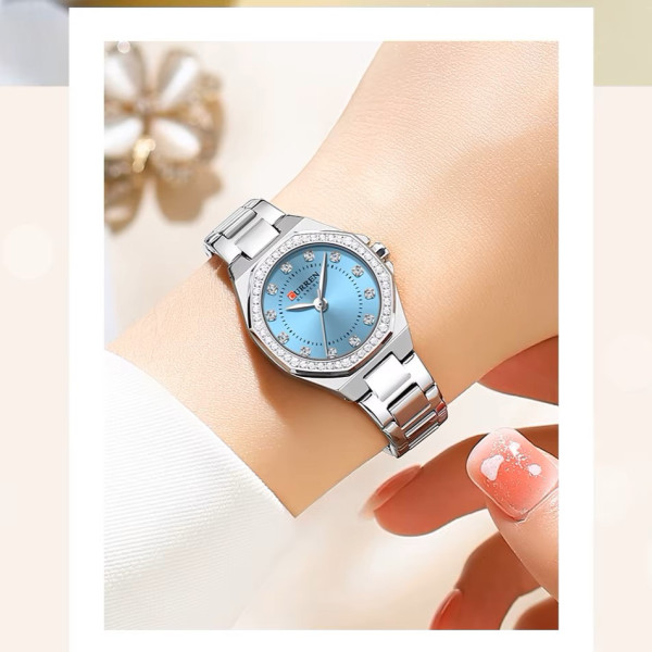 Curren 9100 Silver-Blue