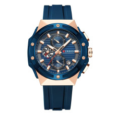 Сurren 8462 Rose Gold-Blue