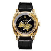 Годинник наручний Awarder 021-3D  Де би не був Gold-Black