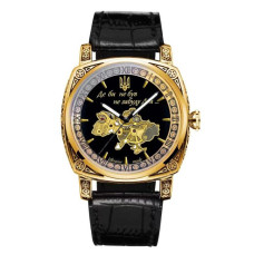 Годинник наручний Awarder 021-3D  Де би не був Gold-Black