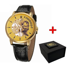 Годинник наручний Awarder 022 Gold-Black Mechanic Я Українець