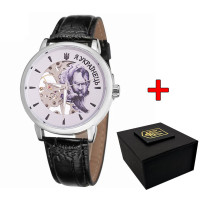 Годинник наручний Awarder 022 Silver-Black Mechanic Я Українець