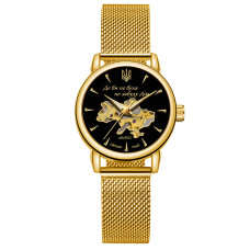 Годинник наручний Awarder 028-3D Де би не була Gold-Black