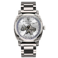 Годинник наручний Awarder 021-3D  Де би не був Silver-White Steel