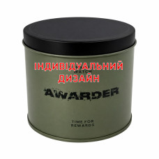Коробочка металева кругла Awarder Green Індивідуальний дизайн