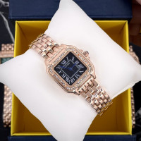 Cartier Rose Gold-Black 29x31 Rep