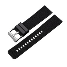 Ремінець нейлоновий 3013 Black-Silver
