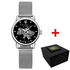 Годинник наручний Awarder 028L Silver-Black Де би не була