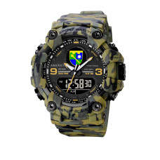 Годинник наручний Awarder 001 Регіональне управління Зелений камуфляж + Коробка