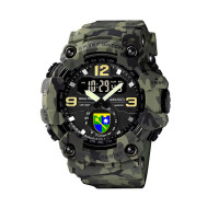Годинник наручний Awarder 004 Регіональне управління Зелений камуфляж + Коробка
