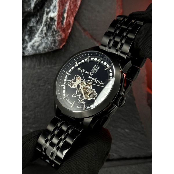 Годинник наручний Awarder 043 Де би не був All Black Steel Automatic