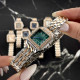 Cartier Rose Gold-Silver-Green 29x31 Rep