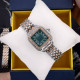 Cartier Rose Gold-Silver-Green 29x31 Rep