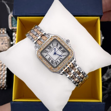 Cartier Rose Gold-Silver-White 31x35 Rep