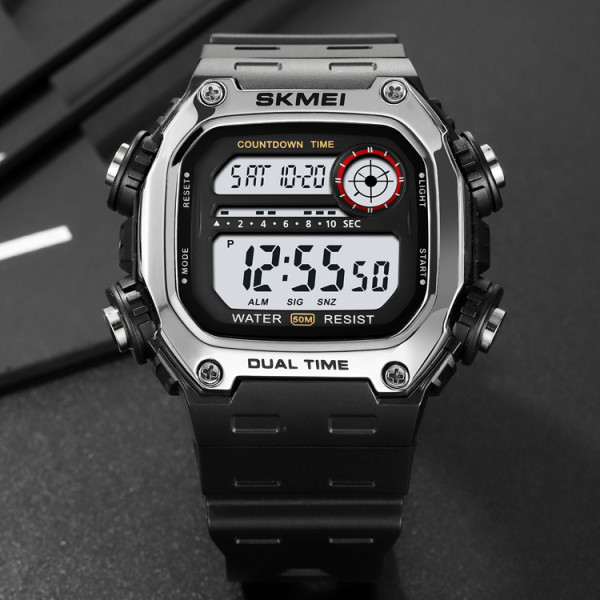 Skmei 2126SIBK Silver-Black